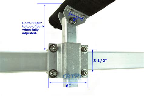 aluminum boat u bracket mounting to hull|boat hull bunk brackets.